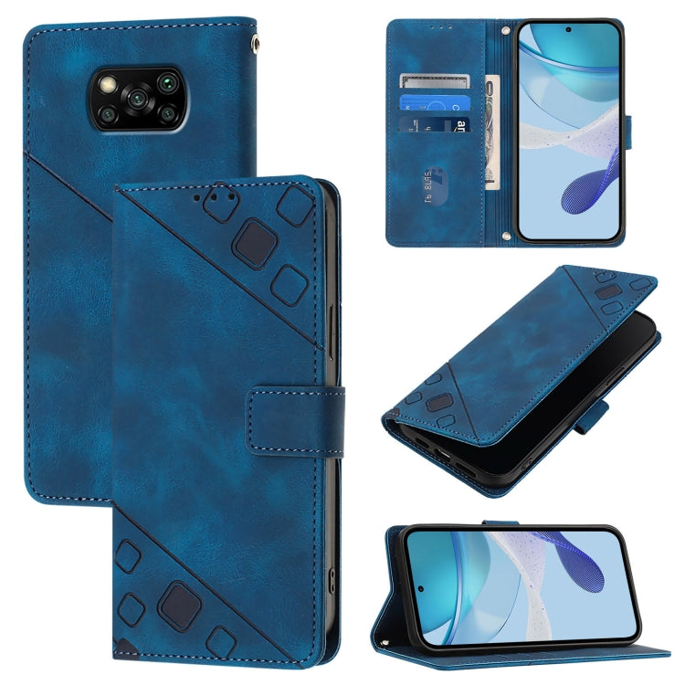 Skin Feel Embossed Leather Phone Case