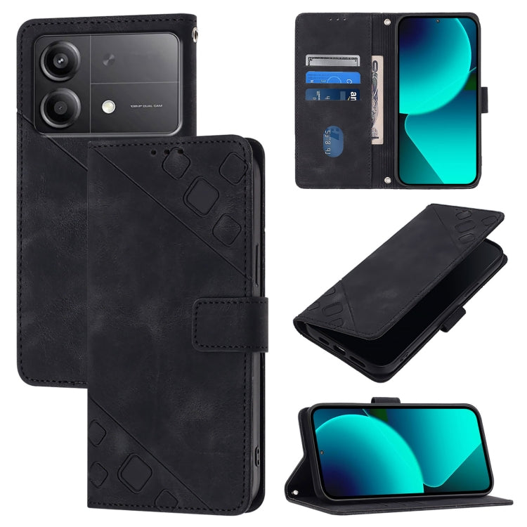 Skin Feel Embossed Leather Phone Case