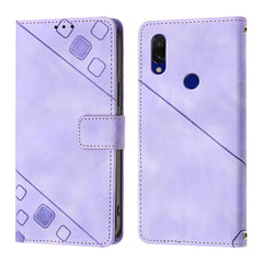 Skin Feel Embossed Leather Phone Case, For Xiaomi Redmi 7