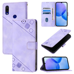 Skin Feel Embossed Leather Phone Case, For Xiaomi Redmi 7