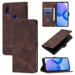 Skin Feel Embossed Leather Phone Case, For Xiaomi Redmi 7