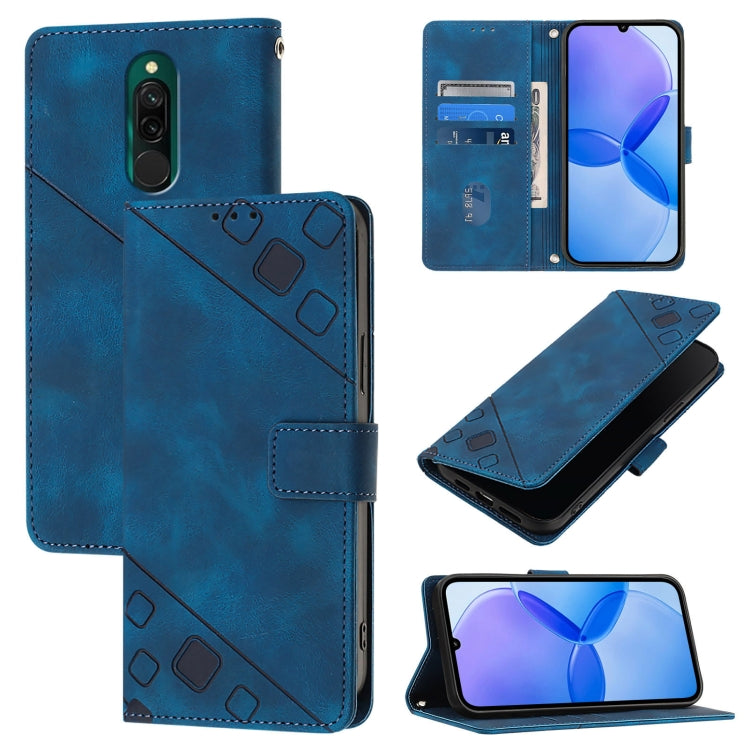 Skin Feel Embossed Leather Phone Case