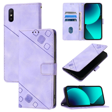 Skin Feel Embossed Leather Phone Case, For Xiaomi Redmi 9A / 9i / 9AT, For Xiaomi Poco M2 Global / Redmi 9, For Xiaomi Poco M3 Pro 5G / Redmi Note 10 5G, For Xiaomi Poco X3 GT