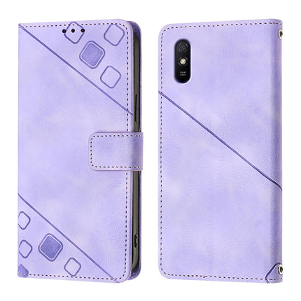 Skin Feel Embossed Leather Phone Case