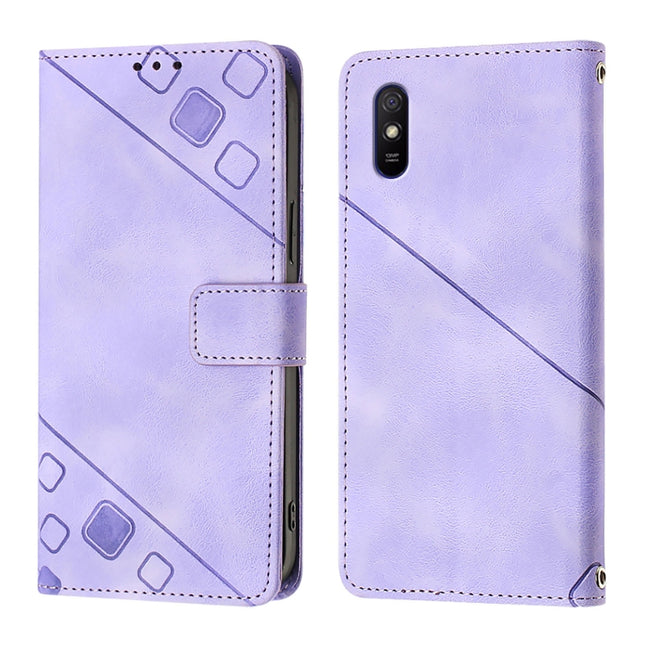 Skin Feel Embossed Leather Phone Case