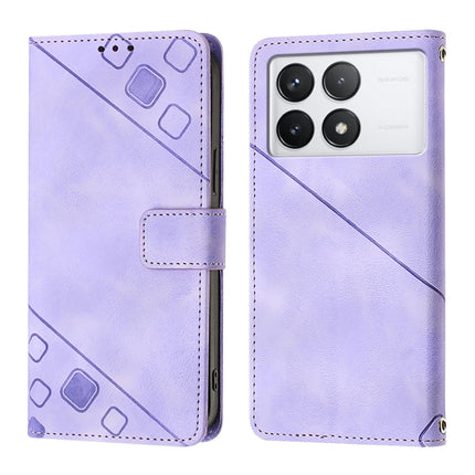 Skin Feel Embossed Leather Phone Case, For Xiaomi Redmi K70 / K70 Pro, For Xiaomi 13T, For Xiaomi Poco F5 5G/Redmi Note 12 Turbo, For Xiaomi Poco F5 Pro 5G/Redmi K60