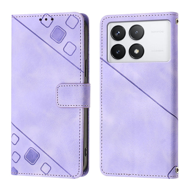 Skin Feel Embossed Leather Phone Case