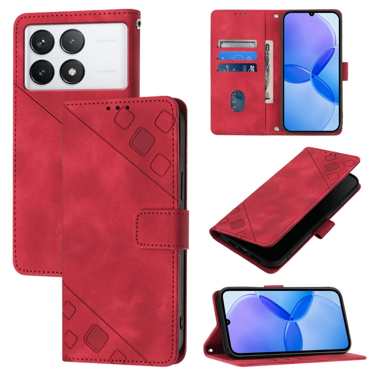 Skin Feel Embossed Leather Phone Case