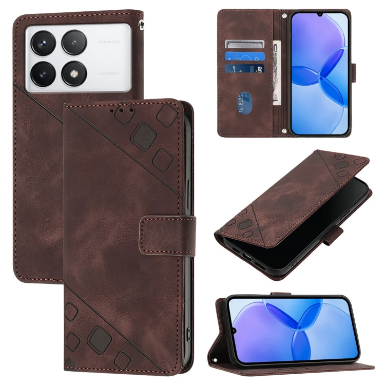 Skin Feel Embossed Leather Phone Case
