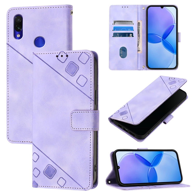 Skin Feel Embossed Leather Phone Case