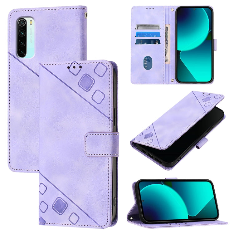 Skin Feel Embossed Leather Phone Case