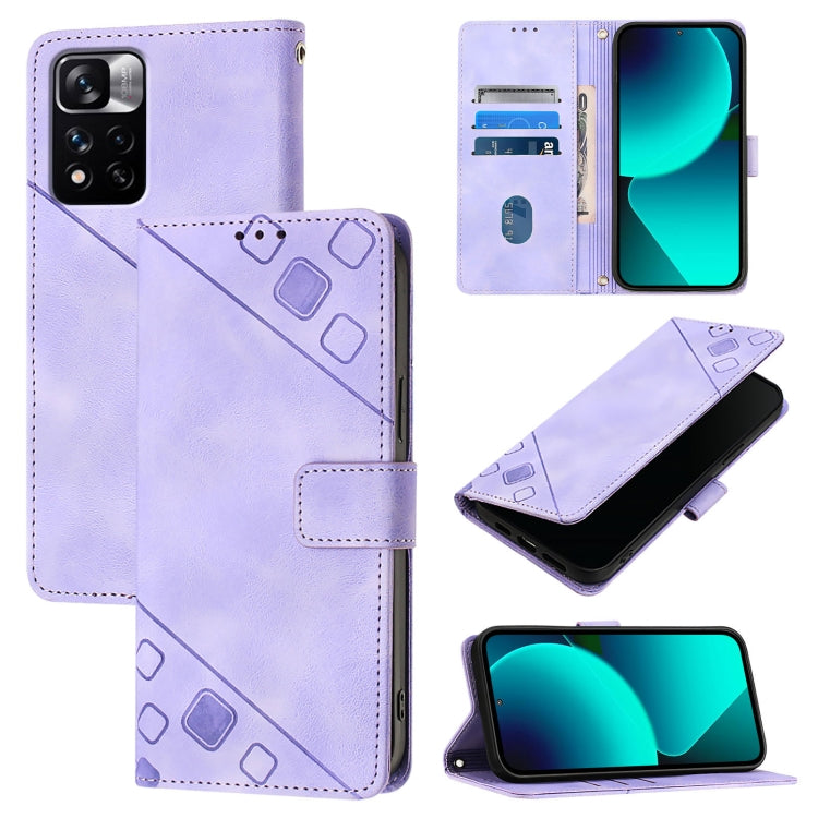 Skin Feel Embossed Leather Phone Case