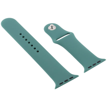 Silicone Watch Replacement Strap, Long Section (Men), For Apple Watch Series 8&7 41mm / SE 2&6&SE&5&4 40mm / 3&2&1 38mm