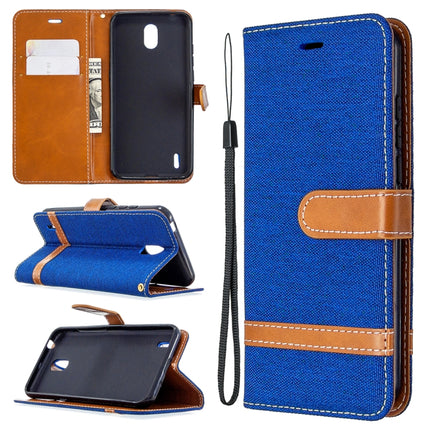 Denim Texture Horizontal Flip Leather Case with Holder & Card Slots & Wallet & Lanyard, For LG K61, For Nokia 1.3