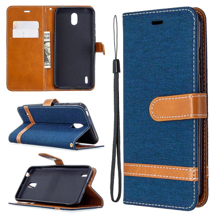 Denim Texture Horizontal Flip Leather Case with Holder & Card Slots & Wallet & Lanyard, For LG K61, For Nokia 1.3