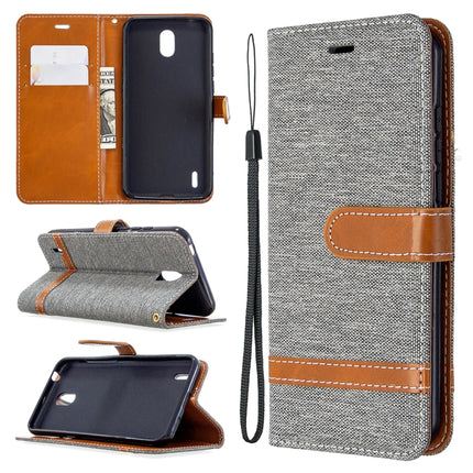 Denim Texture Horizontal Flip Leather Case with Holder & Card Slots & Wallet & Lanyard, For LG K61, For Nokia 1.3