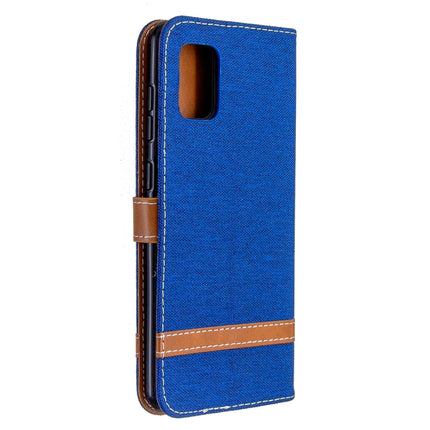 Denim Texture Horizontal Flip Leather Case with Holder & Card Slots & Wallet & Lanyard, For Samsung Galaxy A31