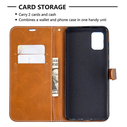 Denim Texture Horizontal Flip Leather Case with Holder & Card Slots & Wallet & Lanyard, For Samsung Galaxy A31