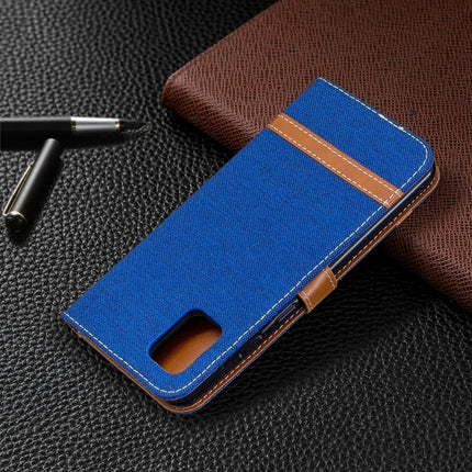 Denim Texture Horizontal Flip Leather Case with Holder & Card Slots & Wallet & Lanyard, For Samsung Galaxy A31