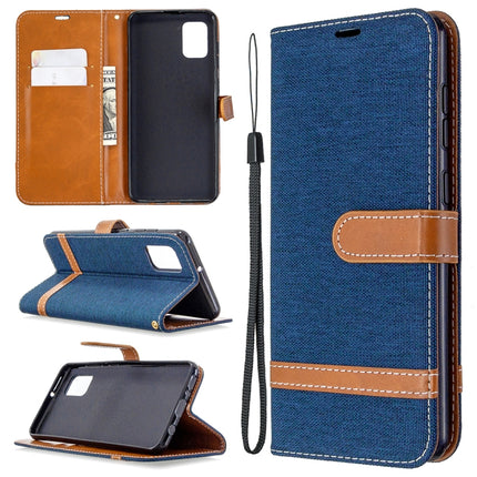 Denim Texture Horizontal Flip Leather Case with Holder & Card Slots & Wallet & Lanyard, For Samsung Galaxy A31