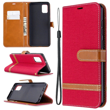 Denim Texture Horizontal Flip Leather Case with Holder & Card Slots & Wallet & Lanyard, For Samsung Galaxy A31