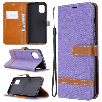 Denim Texture Horizontal Flip Leather Case with Holder & Card Slots & Wallet & Lanyard, For Samsung Galaxy A31