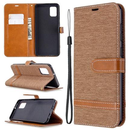 Denim Texture Horizontal Flip Leather Case with Holder & Card Slots & Wallet & Lanyard, For Samsung Galaxy A31