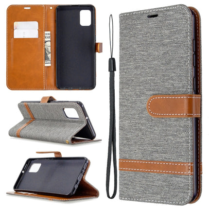 Denim Texture Horizontal Flip Leather Case with Holder & Card Slots & Wallet & Lanyard, For Samsung Galaxy A31