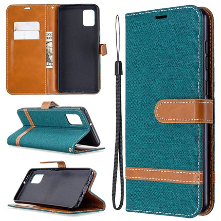 Denim Texture Horizontal Flip Leather Case with Holder & Card Slots & Wallet & Lanyard, For Samsung Galaxy A31