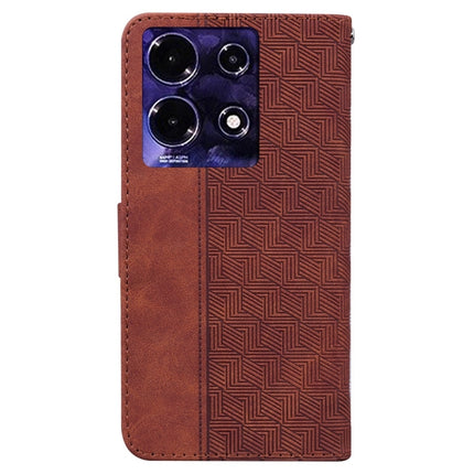 Geometric Embossed Leather Phone Case, For Infinix Note 30i, For Infinix Note 30 Pro, For Infinix Note 30, For Infinix Note 30 VIP