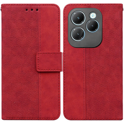 Geometric Embossed Leather Phone Case, For Infinix Note 40 4G, For Infinix Hot 40 / 40 Pro, For Infinix Smart 7 India / 7 Plus, For Infinix Smart 7 HD