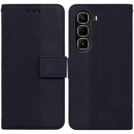 Geometric Embossed Leather Phone Case, For Infinix Hot 50 Pro+ 4G, For Infinix Hot 50 4G, For Infinix Hot 50 5G, For Infinix Zero 40 4G / 5G