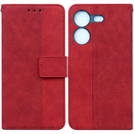 Geometric Embossed Leather Phone Case, For Tecno Camon 20 Pro 5G, For Tecno Pova 5, For Tecno Spark 10 5G, For Tecno Spark 10 Pro