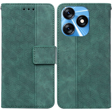 Geometric Embossed Leather Phone Case, For Tecno Spark 10 / Spark 10C