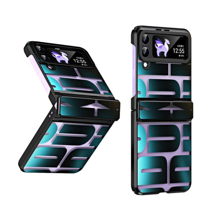 Integrated Electroplating Folding Phone Case with Hinge, For Samsung Galaxy Z Flip4 5G