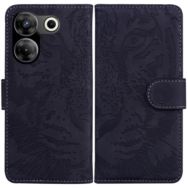 Tiger Embossing Pattern Flip Leather Phone Case, For Tecno Camon 20 Pro 5G, For Tecno Pova 5, For Tecno Spark 10 5G, For Tecno Spark 10 Pro