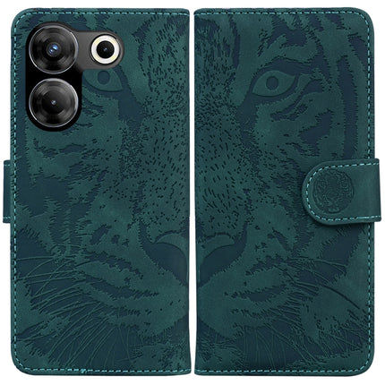 Tiger Embossing Pattern Flip Leather Phone Case, For Tecno Camon 20 Pro 5G, For Tecno Pova 5, For Tecno Spark 10 5G, For Tecno Spark 10 Pro