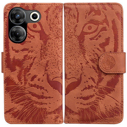 Tiger Embossing Pattern Flip Leather Phone Case, For Tecno Camon 20 Pro 5G, For Tecno Pova 5, For Tecno Spark 10 5G, For Tecno Spark 10 Pro