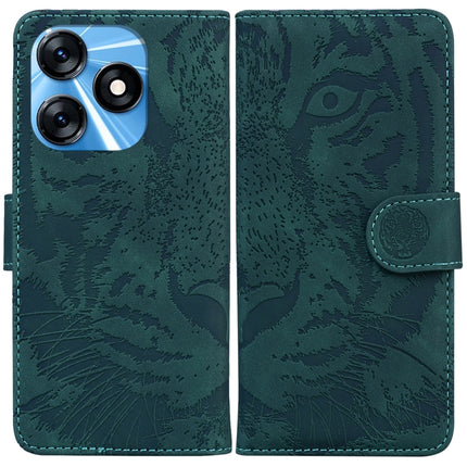 Tiger Embossing Pattern Flip Leather Phone Case, For Tecno Spark 10 / Spark 10C