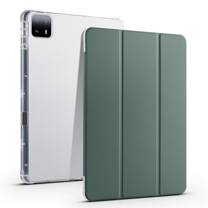 3-fold Clear TPU Smart Leather Tablet Case with Pen Slot, For Xiaomi Pad 6S Pro, For Xiaomi Pad 6 Max 14
