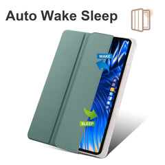 3-fold Clear TPU Smart Leather Tablet Case with Pen Slot, For Xiaomi Pad 6 Max 14, For Xiaomi Pad 6 / 6 Pro