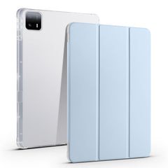3-fold Clear TPU Smart Leather Tablet Case with Pen Slot, For Xiaomi Pad 6S Pro, For Xiaomi Pad 6 Max 14
