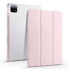 3-fold Clear TPU Smart Leather Tablet Case with Pen Slot, For Xiaomi Pad 6 Max 14, For Xiaomi Pad 6 / 6 Pro