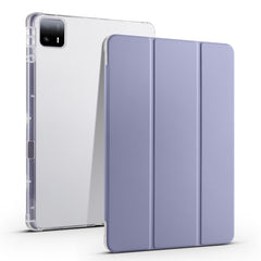 3-fold Clear TPU Smart Leather Tablet Case with Pen Slot, For Xiaomi Pad 6S Pro, For Xiaomi Pad 6 Max 14