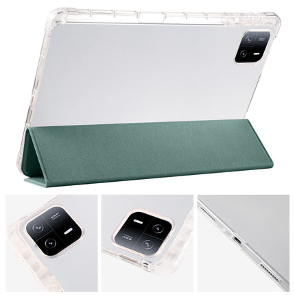 3-fold Clear TPU Smart Leather Tablet Case with Pen Slot, For Xiaomi Pad 6S Pro, For Xiaomi Pad 6 Max 14