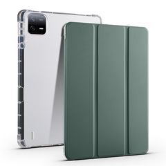 3-fold Clear TPU Smart Leather Tablet Case with Pen Slot, For Xiaomi Pad 7 / 7 Pro, For Xiaomi Redmi Pad Pro 12.1, For Xiaomi Pad 6S Pro