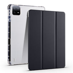 3-fold Clear TPU Smart Leather Tablet Case with Pen Slot, For Xiaomi Pad 7 / 7 Pro, For Xiaomi Redmi Pad Pro 12.1, For Xiaomi Pad 6S Pro