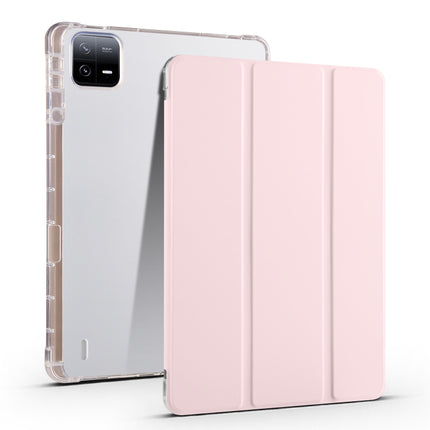 3-fold Clear TPU Smart Leather Tablet Case with Pen Slot, For Xiaomi Pad 6S Pro, For Xiaomi Pad 6 Max 14