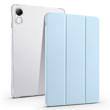 3-fold Clear TPU Smart Leather Tablet Case with Pen Slot, For Xiaomi Pad 7 / 7 Pro, For Xiaomi Redmi Pad Pro 12.1
