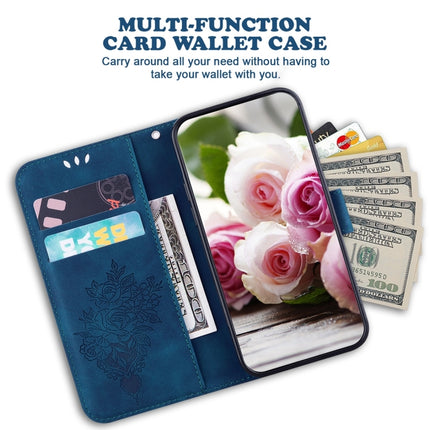 Butterfly Rose Embossed Leather Phone Case, For Tecno Camon 20 Pro 4G, For Tecno Pova 5, For Tecno Spark 10 5G, For Tecno Spark 10 Pro